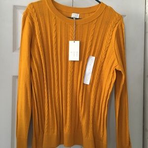 🎊 A New Day from Target Mustard sweater L NWT